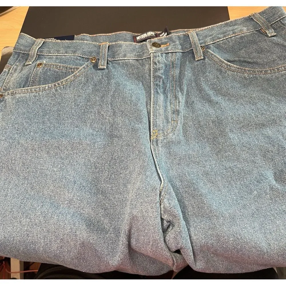 NWT Mission Ridge Denim Rugged‎ Workwear Men's Jeans Straight Leg Sz 38x32